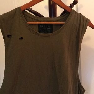 Mens Ninth Hall distressed tank